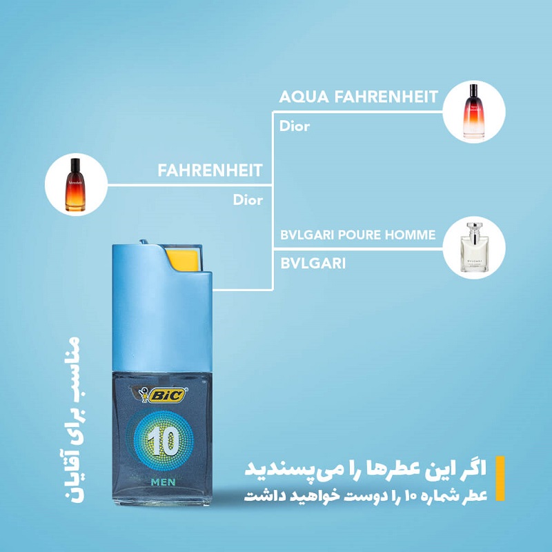 عطر جیبی مردانه بیک مدل دات کالکشن شماره ۱۰
