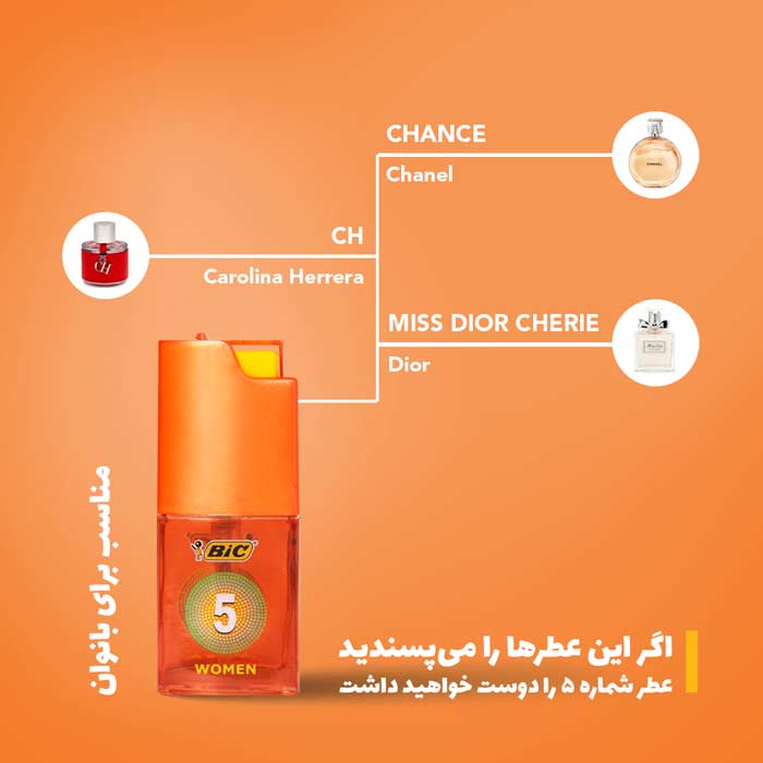عطر زنانه دات کالکشن شماره ۰۵ بیک